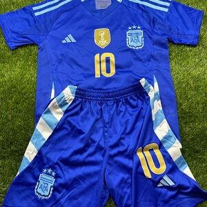 Messi Argentina Jersey kids kit.